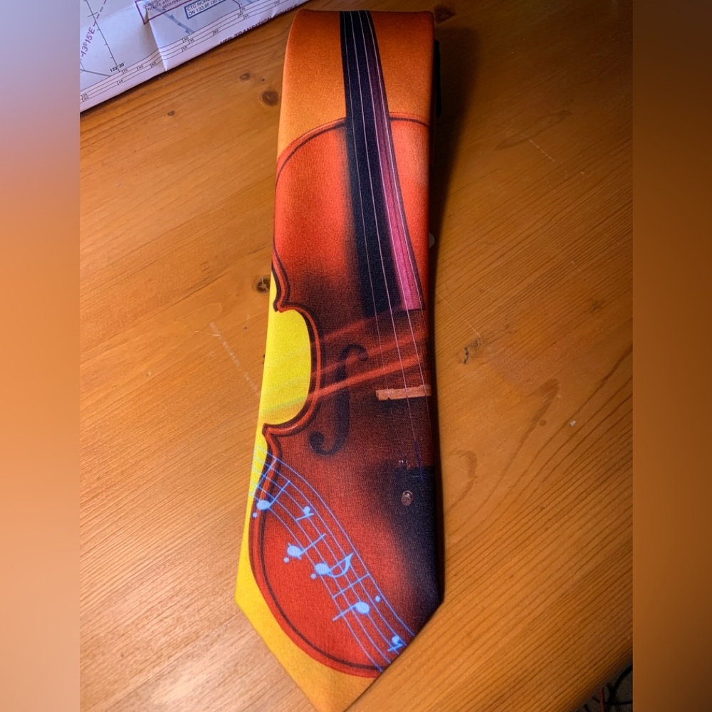 Ralph Marlin novelty violin tie.